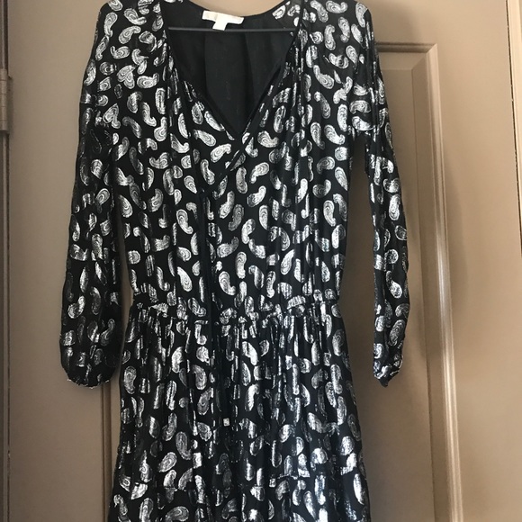 Metallic paisley print dress - Picture 3 of 5